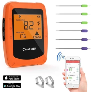 Vezeték nélküli maghőmérő 6db hústűvel