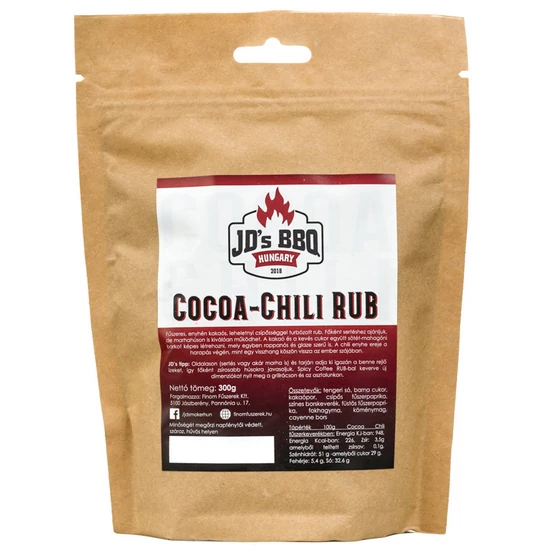 JD's Cocoa-Chili Rub 100g